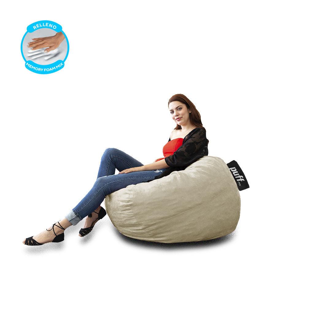 Puff 2 en 1 con Cama Individual