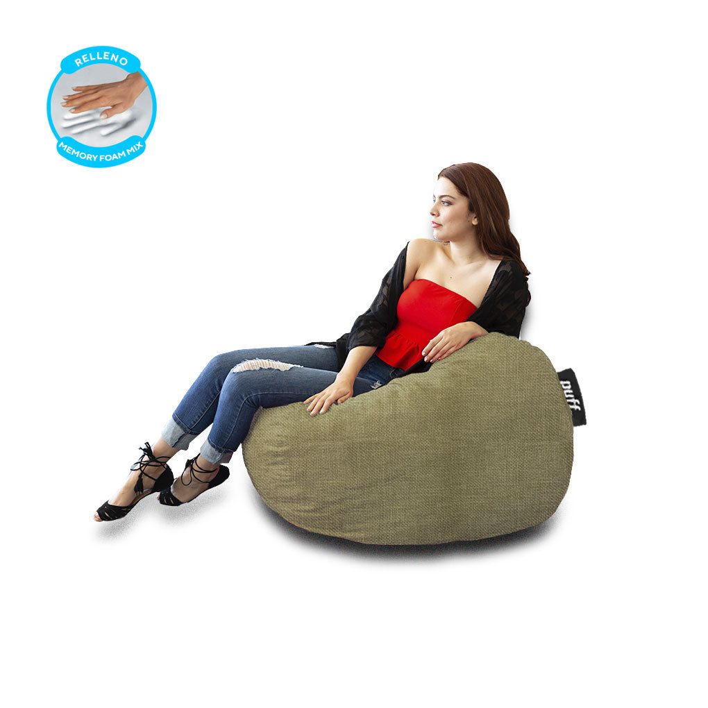 Puff 2 en 1 con Cama Individual