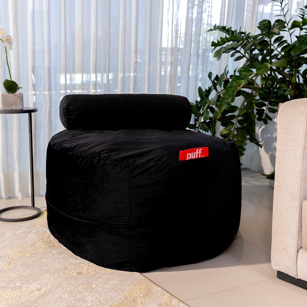 Puff 2 en 1 con Cama Matrimonial
