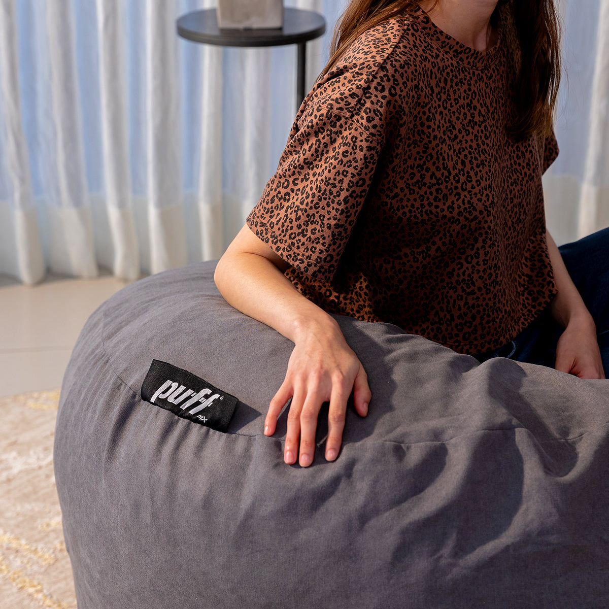Puff 2 en 1 con Cama Matrimonial