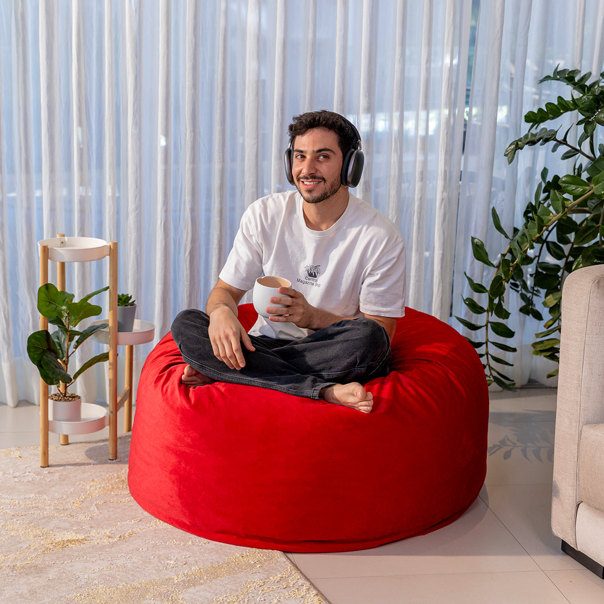 Puff 2 en 1 con Cama Matrimonial