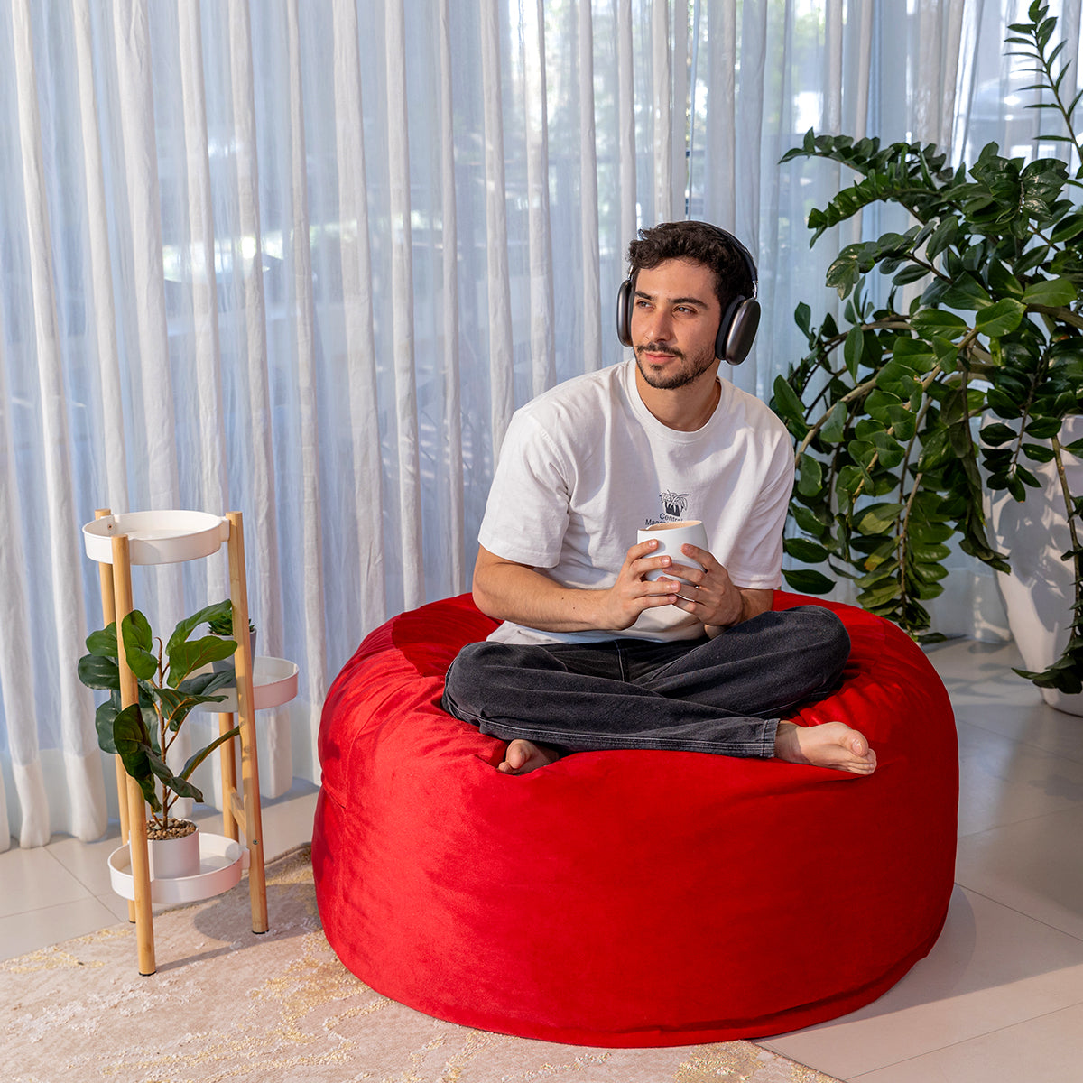 Puff 2 en 1 con Cama Individual
