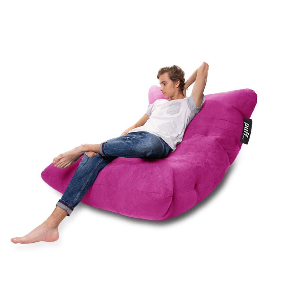 Puff Gamer Gamuza Fucsia Perla de Unicel