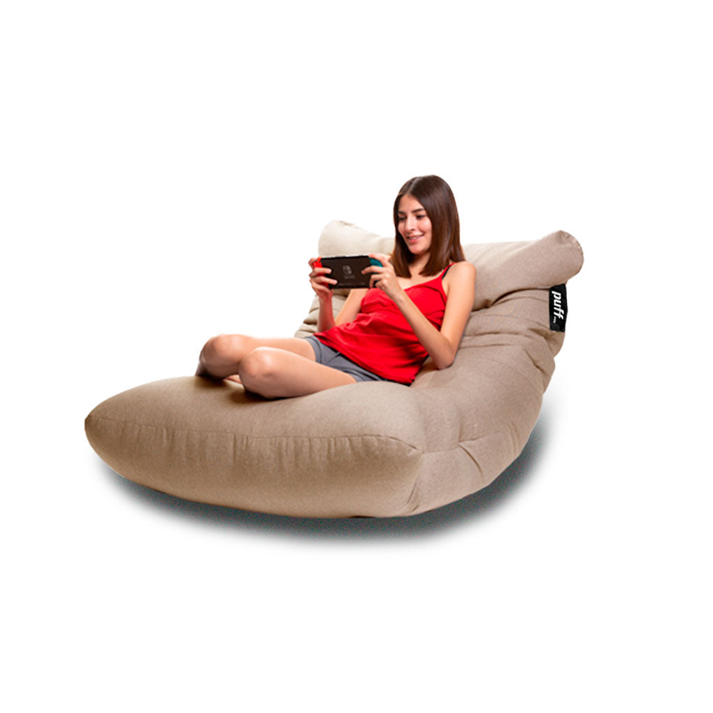 Puff Gamer Mezclilla Arena Perla de Unicel