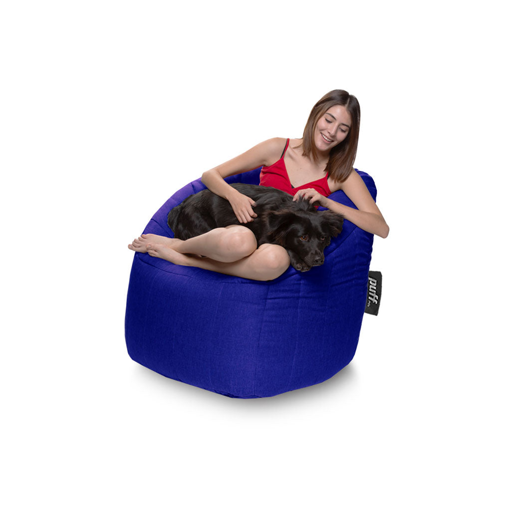Puff Lounger Azul Rey Perla de Unicel