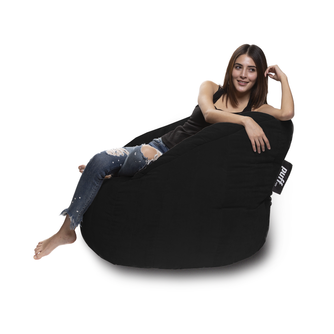 Puff Lounger Negro Perla de Unicel