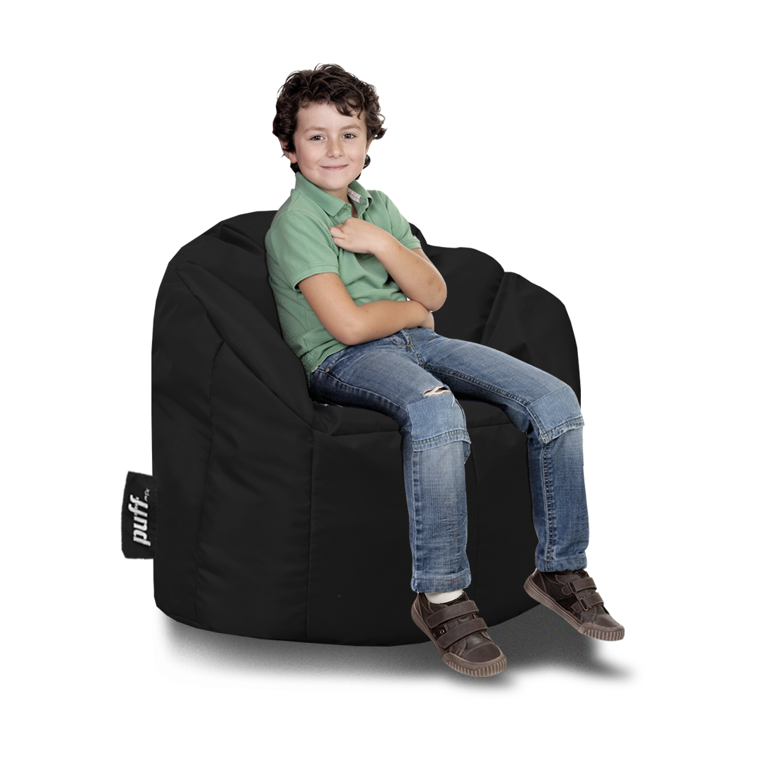 Puff Lounger Kids Negro