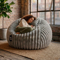 Puff Con Cama Tela Peluche Con Cojín