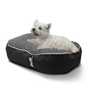 Pet Puff Chico Negro Gris Oxford Nylon Gamuza