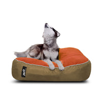 Pet Puff Grande Naranja Gamuza