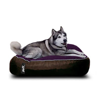 Pet Puff Grande Chocolate Morado Gamuza