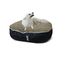 Pet Puff Mediano Nylon Gamuza Negro Arena