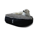 Pet Puff Mediano Nylon Gamuza Negro Gris Oxford