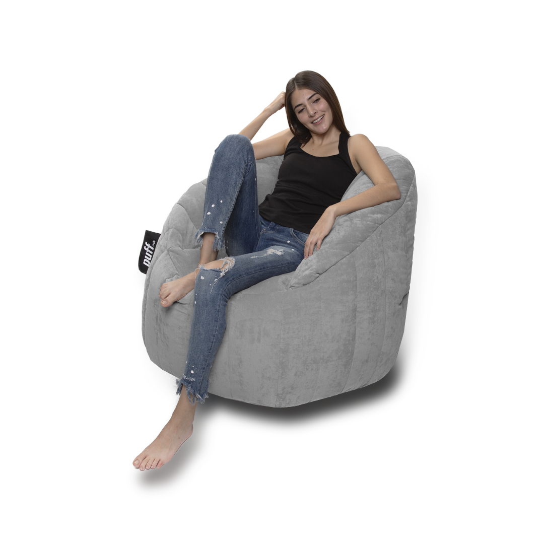 Puff Lounger Gris Claro Perla de Unicel