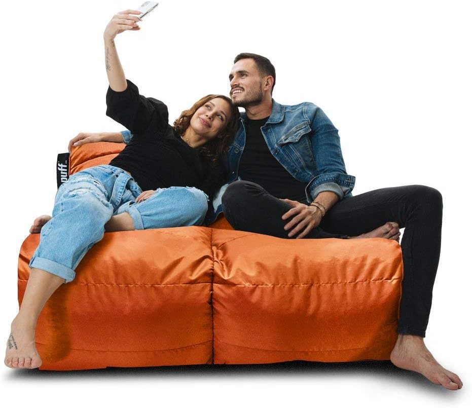 Puff Love Lounge Naranja Perla de Unicel Nylon