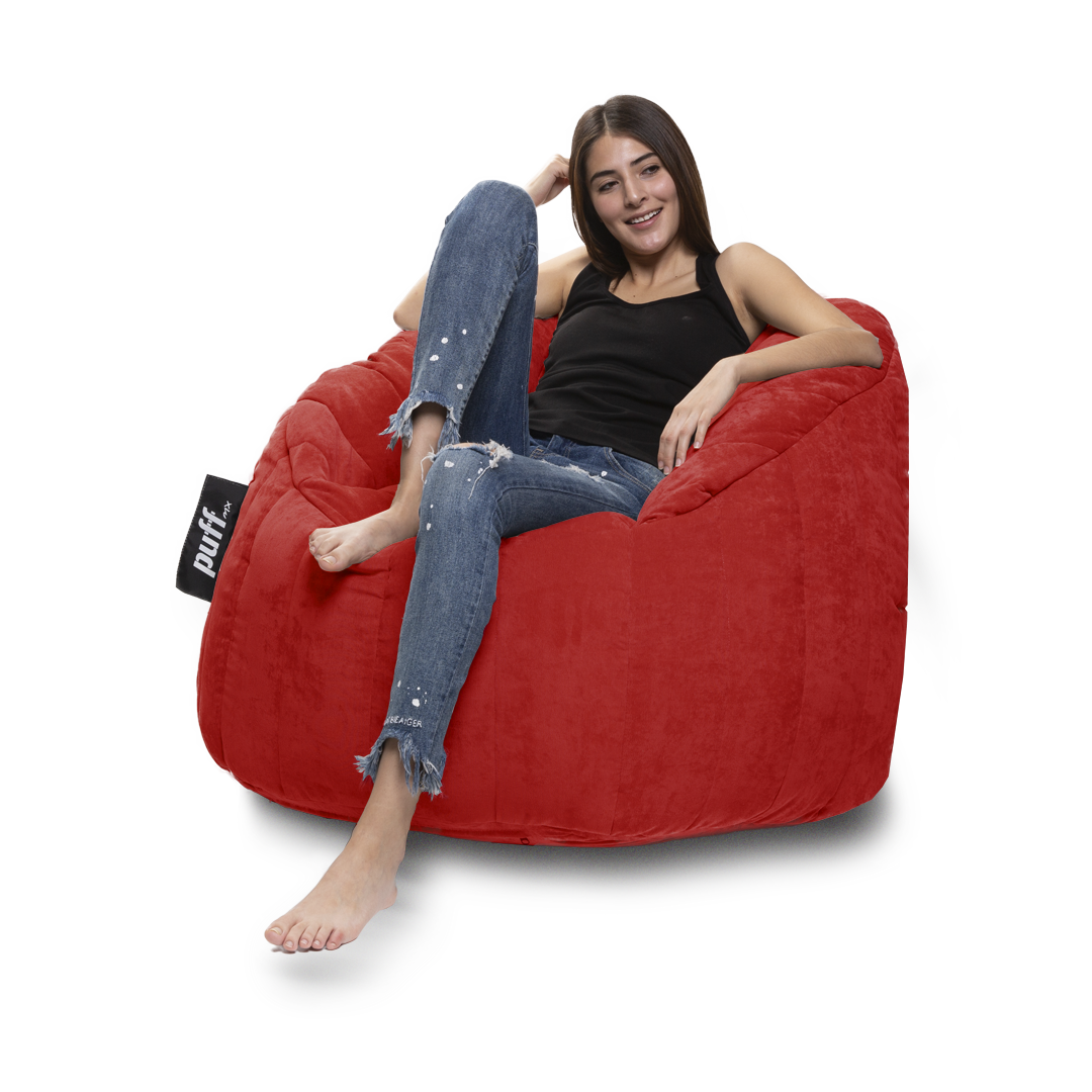 Puff Lounger Rojo Perla de Unicel