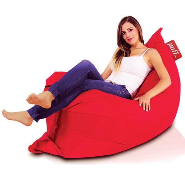 Puff Zen Rojo Perla de Unicel Tipo Nylon