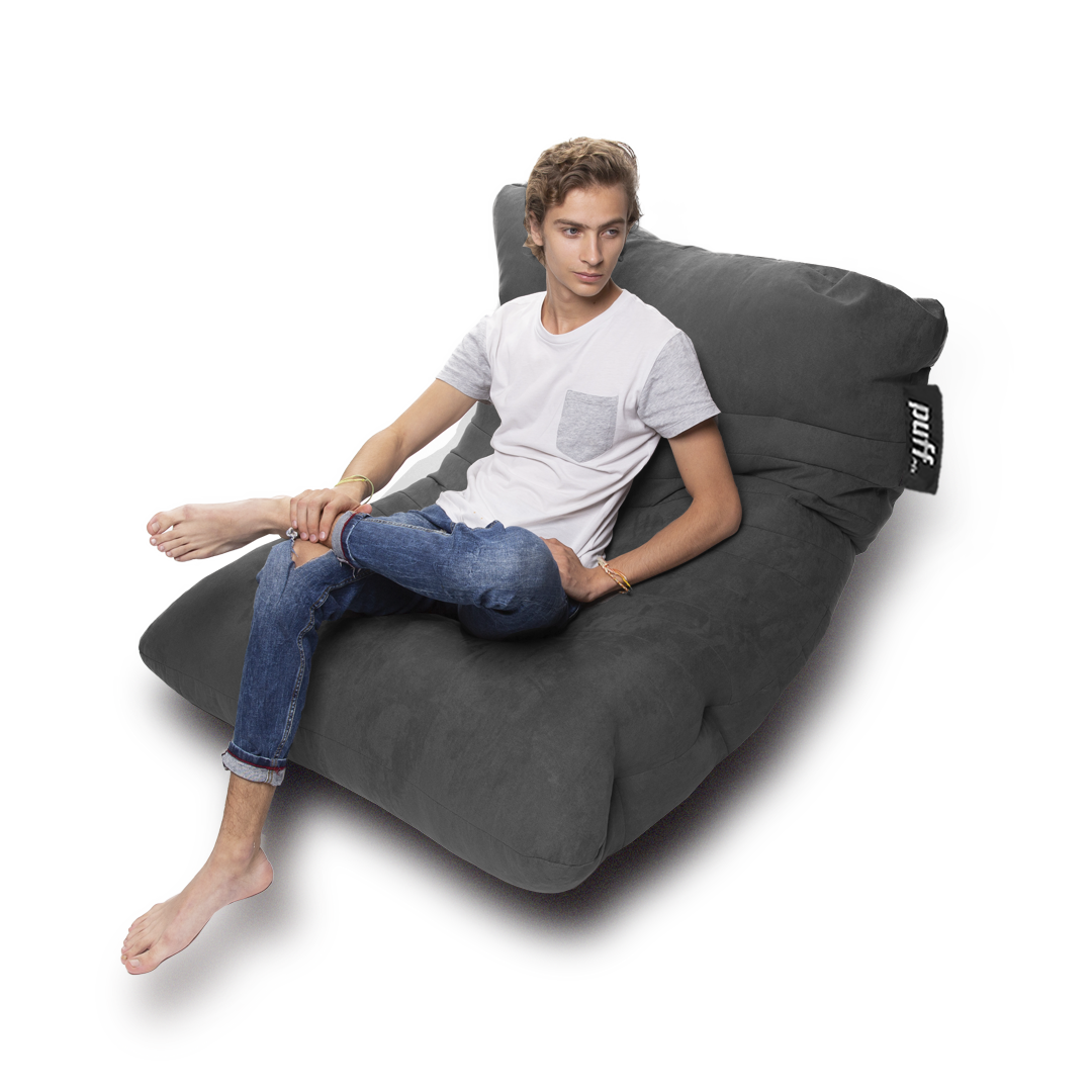 Puff Gamer Gris Oscuro Perla de Unicel