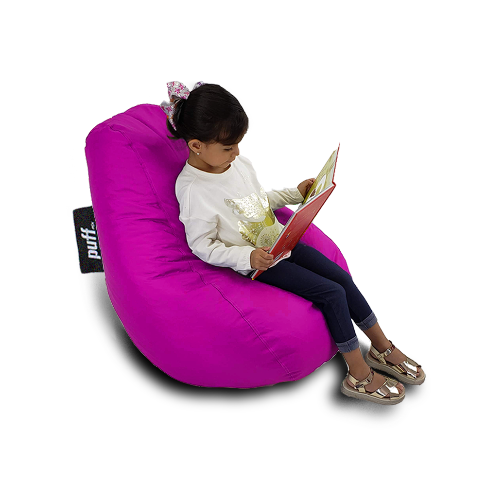Puff Pera Kids Fucsia Perla de Unicel Nylon