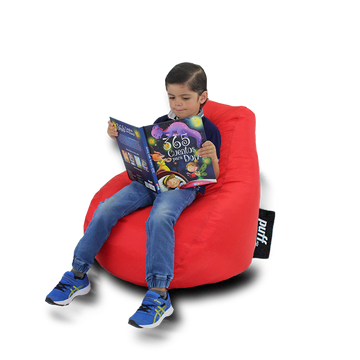 Puff Pera Kids Rojo Perla de Unicel Nylon